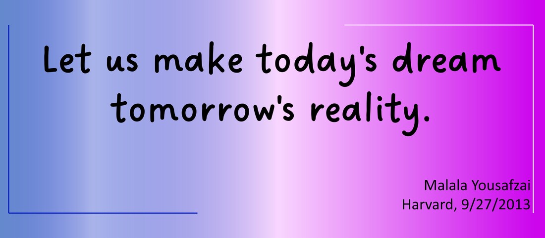 Rectangle background with colors changing from blue to lavendar. The words superimposed on the rectangle are 